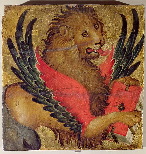 The Lion of St. Mark (oil on panel)