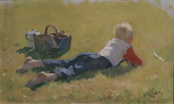 Little Child in the Grass, 1892 (oil on canvas)