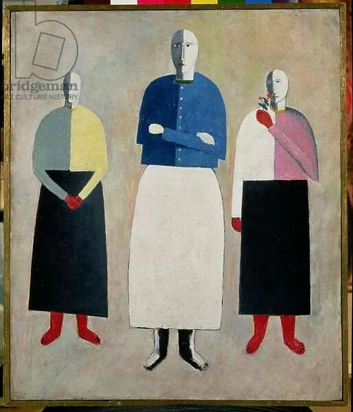Three Little Girls, 1928-32 (oil on board)