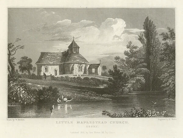 Little Maplestead Church, Essex (engraving)