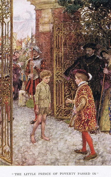 The little Prince of Poverty passed in, 1923 (colour litho)