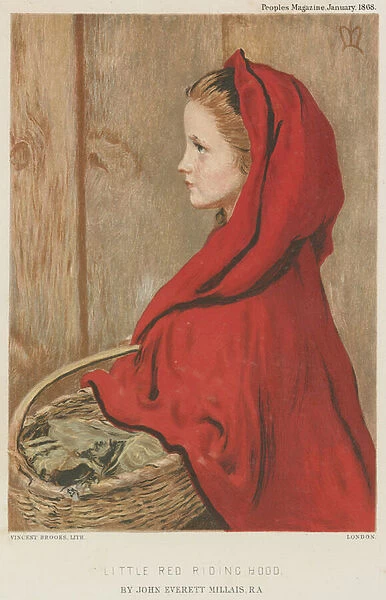 Little Red Riding Hood (colour litho)