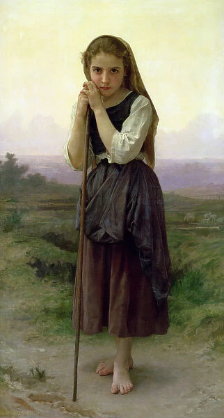 A Little Shepherdess, 1891 (oil on canvas)