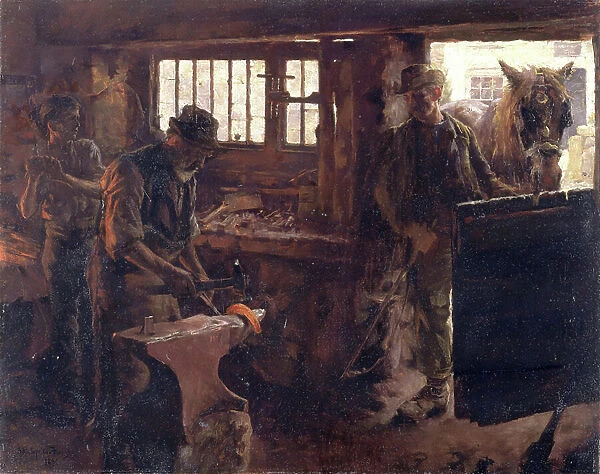 The Little Smithy, 1894 (oil on canvas)