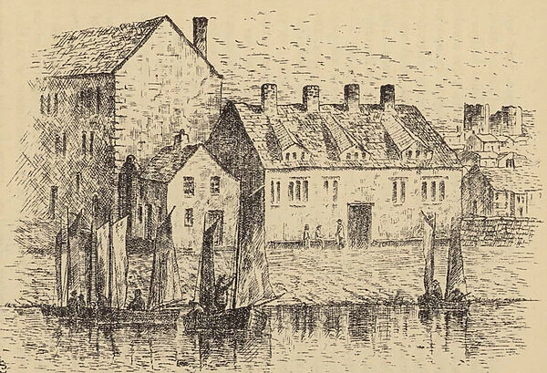 Liverpool, Old Custom House (engraving)