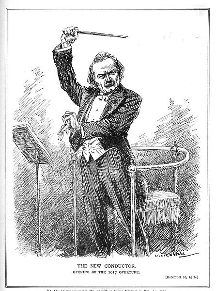 Lloyd George as the New Conductor of the Coalition Government, December 1916 (litho)