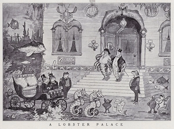 Lobster palace under the sea (litho)