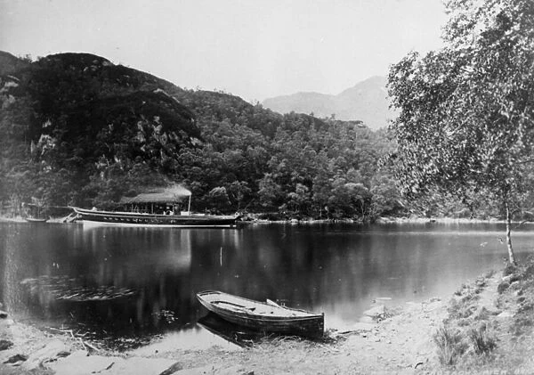 Loch Katrine - Trossachs Pier, c. 1860s (b  /  w photo)