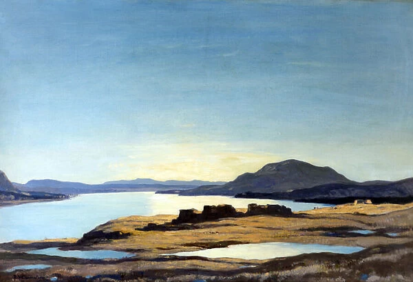 Loch Naver, Sutherlandshire (oil on canvas)