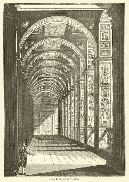 Loge de Raphael au Vatican (engraving)