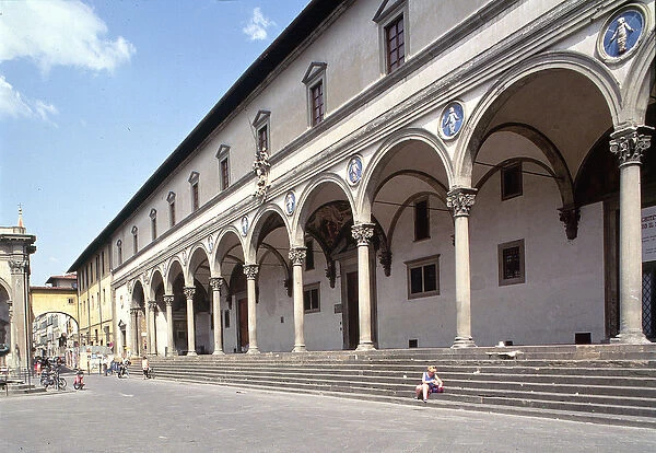 Loggia of the Ospedale degli Innocenti, built c. 1420 (photo)