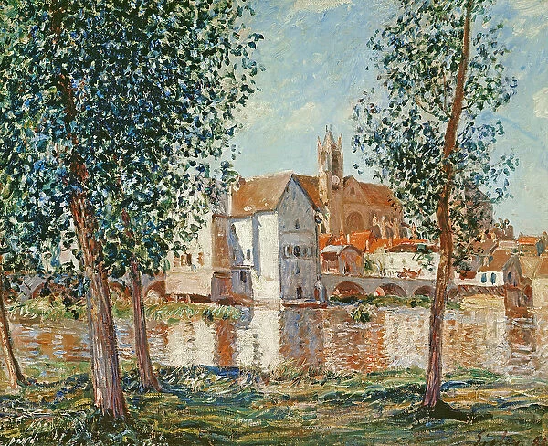 The Loing at Moret, September Morning (oil on canvas)