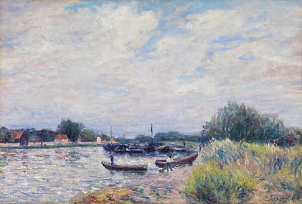 The Loing at Saint-Mammes, c. 1859-99 (oil on canvas)