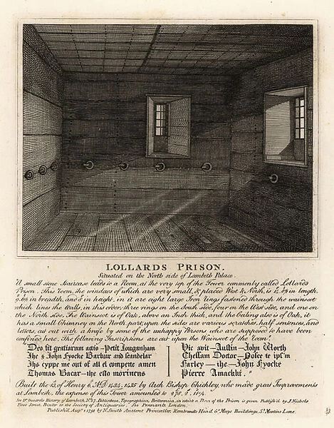 Lollards Prison, in the tower of Lambeth Palace