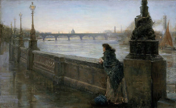 Alone in London, c. 1894 (oil on canvas)
