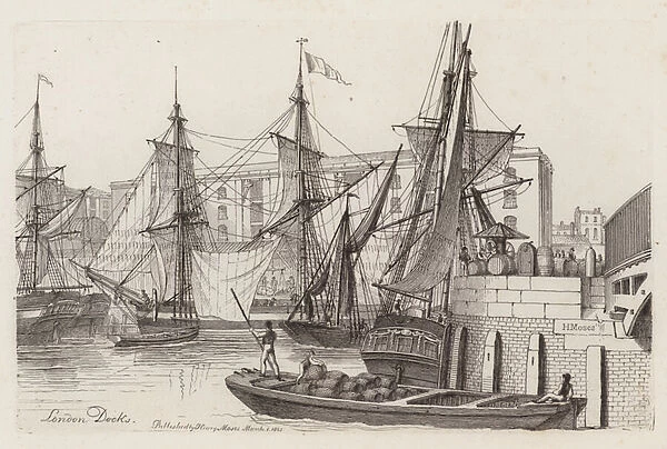 London Docks (etching)
