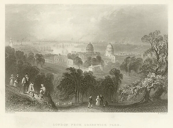London from Greenwich Park (engraving)