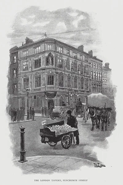 The London Tavern, Fenchurch Street (litho)
