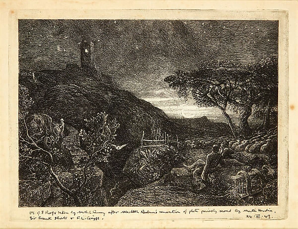 The Lonely Tower (etching)