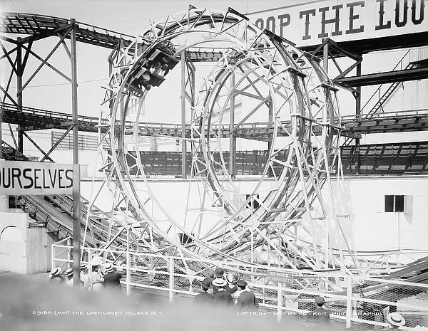 Loop the Loop, Coney Island, New York, c. 1903 (b  /  w photo)