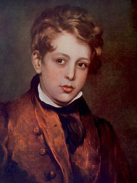 Lord Byron, English poet as a boy, 18th century (painting)