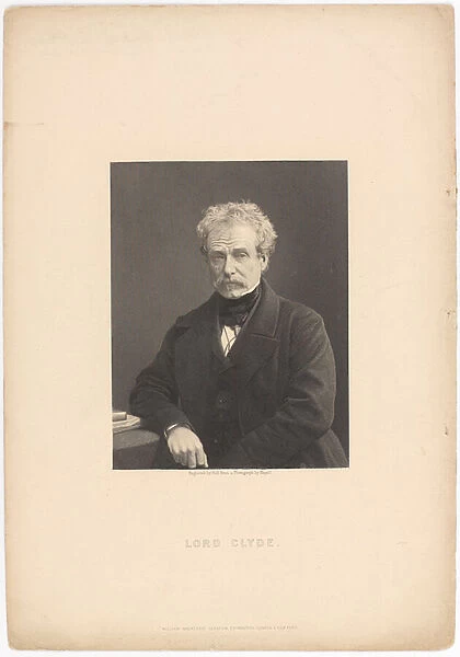 Lord Clyde, 1856 circa (steel engraving)