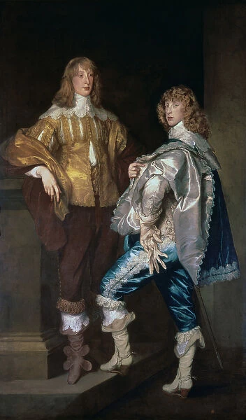 Lord John Stuart and his brother, Lord Bernard Stuart (c. 1623-45) c. 1638 (oil on canvas)