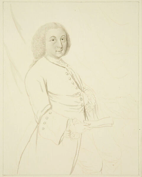 Lord Nugent, M. P. (copy of an oil painting), 1826 (pen, ink, wash & crayon on paper)