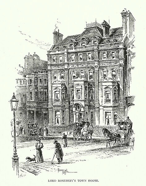 Lord Rosebery's Town House (litho)