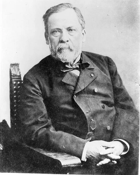 Louis Pasteur (1822-95) (b&w photo)