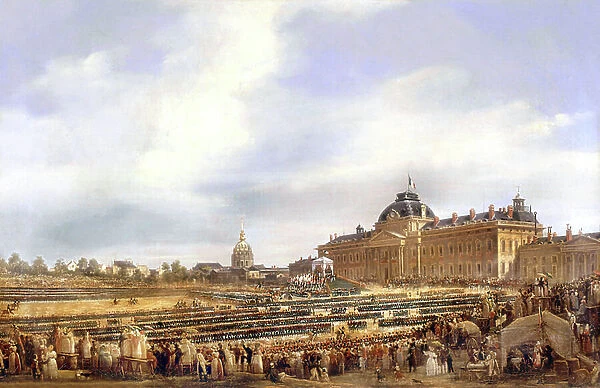 Louis Philippe giving flags to national guard in Paris on august 29, 1830. 1836 ( painting)