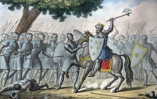 Louis VI, known as 'the Gros'(1081 - 1137), in the battle of Brenneville