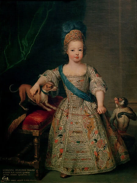 Louis XV (1710-74) as a child, 1714 (oil on canvas)