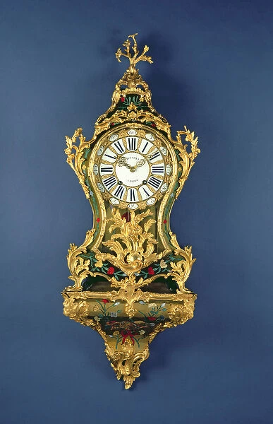A Louis XV Bracket Clock, c. 1745 (brass, ormolu, stained horn and ivory)