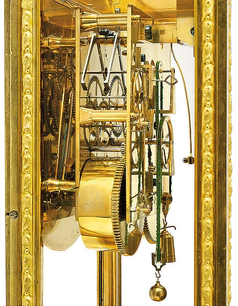 Louis XVI month-going mean and solar time mantel regulator with remontoire