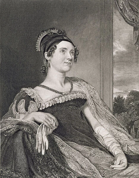 Louisa Catherine Adams (1775-1852) engraved by G. F. Storm (fl. c. 1834) (engraving)