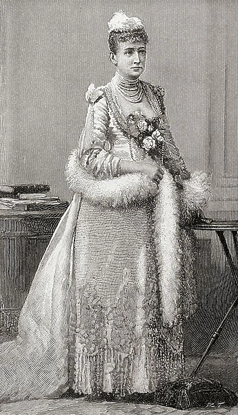 Louise of Hesse-Kassel, 1817 - 1898. From The Strand Magazine published 1897