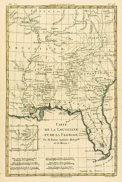 Louisiana and Florida, from Atlas de Toutes les Parties Connues du Globe Terrestre