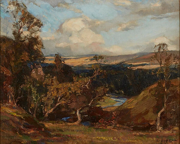 The Loup On the Ettrick Water ( oil on canvas)