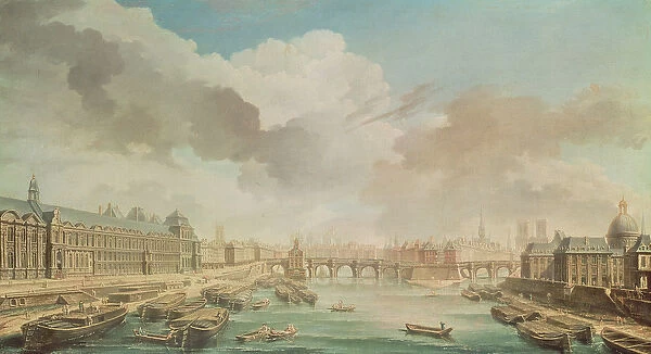 The Louvre, the Pont Neuf and the College des Quatre Nations, 1755 (oil on canvas)