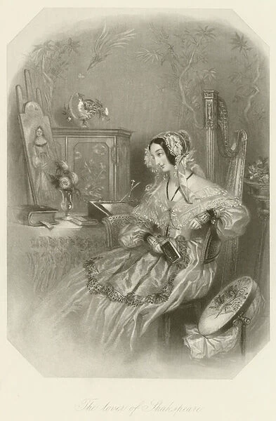 The lover of Shakespeare (engraving)