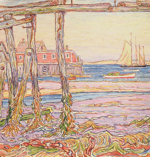 Low Tide, Provincetown, 1916 (oil on canvas)