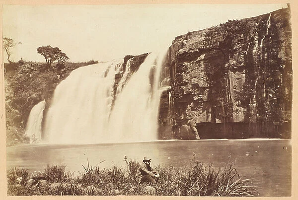 Lower Umgeni Falls, Natal Province, South Africa, 1882 circa (b  /  w photo)