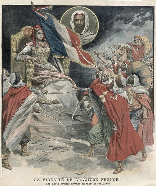 The loyalty of Algerian Arab chiefs to France, cover of le Petit Journal
