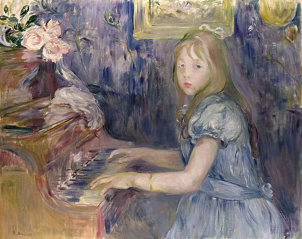 Lucie Leon at the Piano, 1892 (oil on canvas)