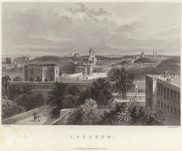 Lucknow in Uttar Pradesh (engraving)