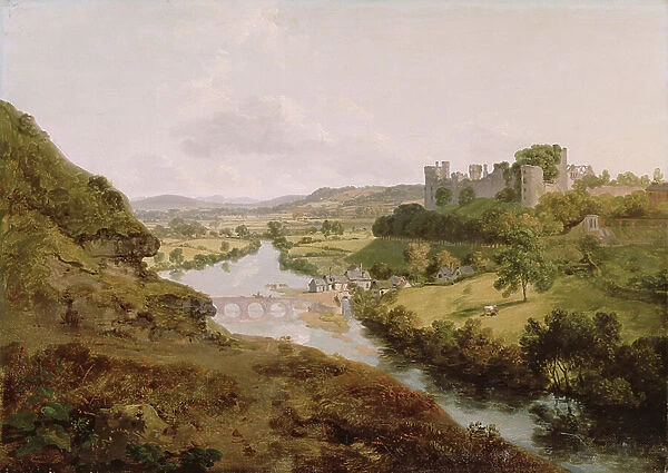 Ludlow Castle, Shropshire, 1792 (oil on canvas)