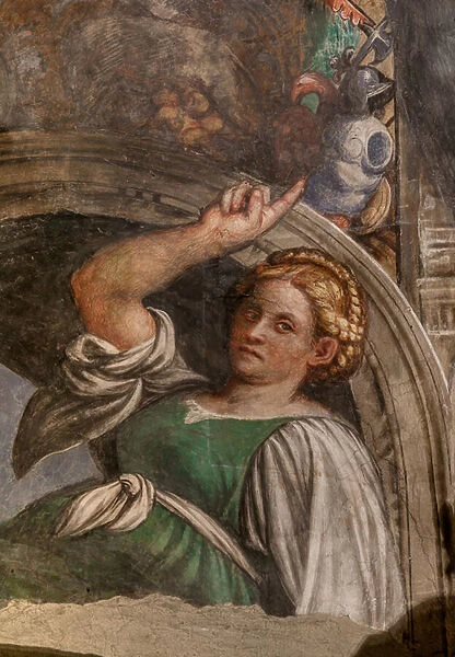 Lunette representing a sybil, c. 1529 fresco) (detail of 3601435)