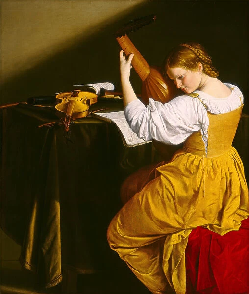 The Lute Player, c. 1612-20 (oil on canvas)