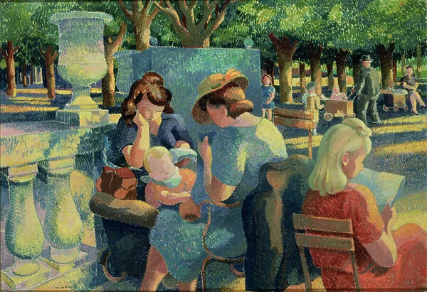 Luxembourg Gardens, 1943 (oil on canvas)